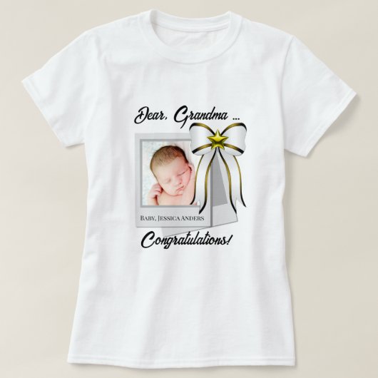 Personalisiert Glückwunsch Foto T - Shirts (Design vorne)