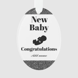 Personalisiert Glückwunsch neue Baby-Ornament Ornament