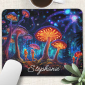 Personalisiert glühender Pilz Mousepad