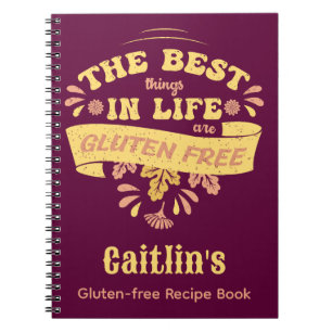Personalisiert glutenfreies Kochen Celiac Coeliac Notizblock