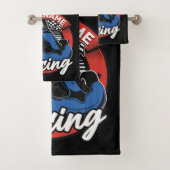 Personalisiert Go Kart Extreme Racing Karting Race Badhandtuch Set (Insitu)