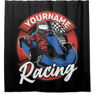 Personalisiert Go Kart Extreme Racing Karting Race Duschvorhang