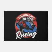 Personalisiert Go Kart Extreme Racing Karting Race Fußmatte (Vorderseite)