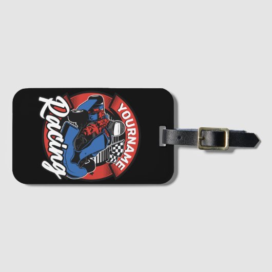 Personalisiert Go Kart Extreme Racing Karting Race Gepäckanhänger (Vorderseite (Horizontal))