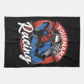 Personalisiert Go Kart Extreme Racing Karting Race Geschirrtuch (Horizontal)