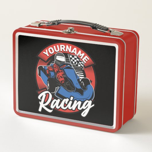 Personalisiert Go Kart Extreme Racing Karting Race Metall Brotdose (Vorderseite)