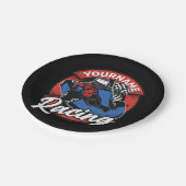 Personalisiert Go Kart Extreme Racing Karting Race Pappteller (Schrägansicht)