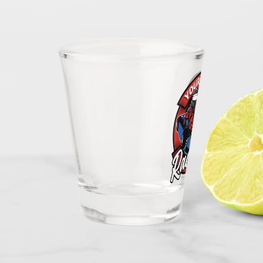 Personalisiert Go Kart Extreme Racing Karting Race Schnapsglas (Links)