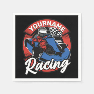 Personalisiert Go Kart Extreme Racing Karting Race Serviette