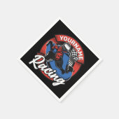 Personalisiert Go Kart Extreme Racing Karting Race Serviette (Ecke)