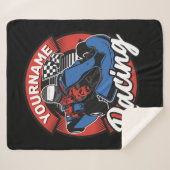 Personalisiert Go Kart Extreme Racing Karting Race Sherpadecke (Vorderseite (Horizontal))