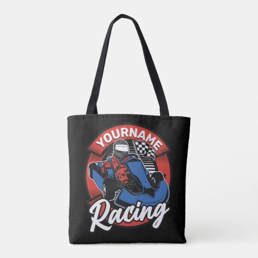 Personalisiert Go Kart Extreme Racing Karting Race Tasche (Rückseite)