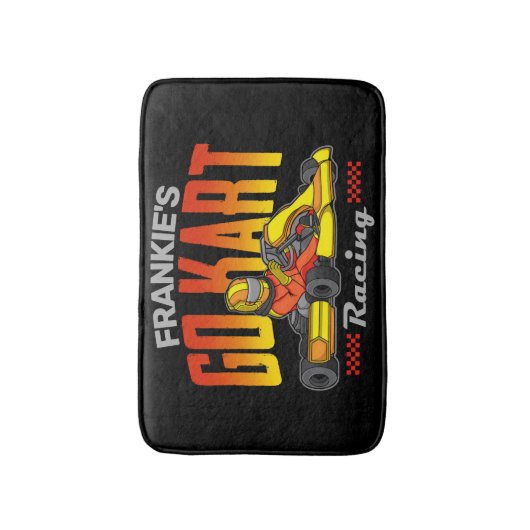 Personalisiert Go Kart Racing Motorsport Karting Badematte (Vorderseite Vertikal)