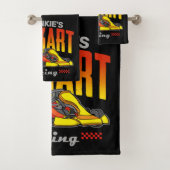 Personalisiert Go Kart Racing Motorsport Karting Badhandtuch Set (Insitu)