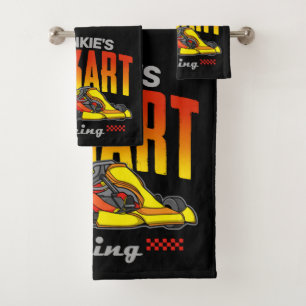 Personalisiert Go Kart Racing Motorsport Karting Badhandtuch Set