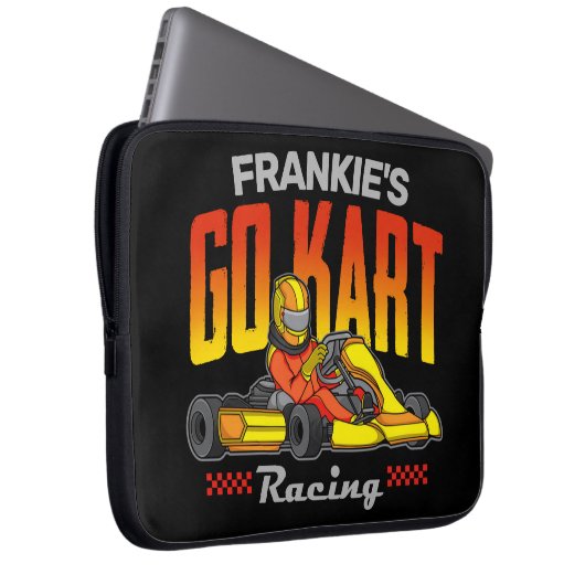 Personalisiert Go Kart Racing Motorsport Karting Laptopschutzhülle (Vorne Rechts)