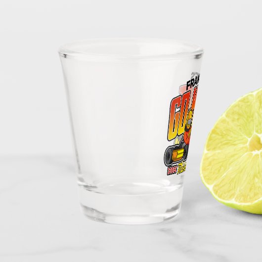 Personalisiert Go Kart Racing Motorsport Karting Schnapsglas (Links)