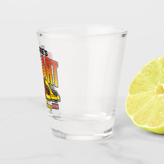Personalisiert Go Kart Racing Motorsport Karting Schnapsglas (Rechts)