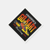 Personalisiert Go Kart Racing Motorsport Karting Serviette (Ecke)