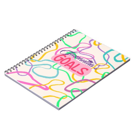 Personalisiert Goals Journal Notizblock (Linke Seite)