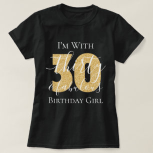 Personalisiert Gold 30 Fantastische Geburtstagsfei T-Shirt