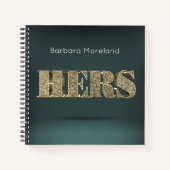 Personalisiert Gold 3D HERS Notizblock (Vorderseite)