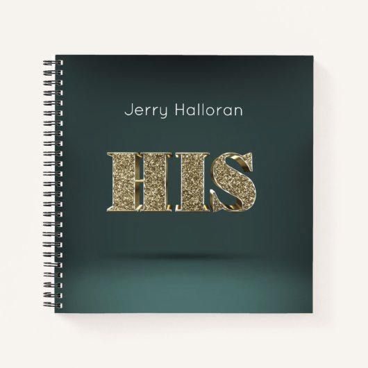 Personalisiert Gold 3D SEIN Notizblock (Vorderseite)