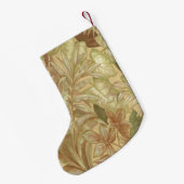 Personalisiert Gold Blätter Weihnachts-Strumpf Kleiner Weihnachtsstrumpf (Rückseite (Hängend))