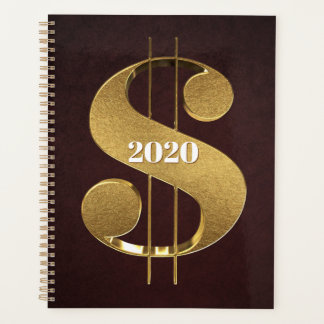 Personalisiert-Gold-Dollarzeichen Planer