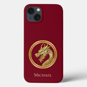 Personalisiert-Gold-Dragon- Case-Mate iPhone Hülle