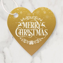 Personalisiert Gold Frohe Weihnachtsschneeflocken Geschenkanhänger