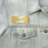 Personalisiert Gold Glamour Elegantes Script Trend Namensschild (Beispiel)