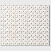 Personalisiert Gold Glitzer Baby Feet Baby Shower Geschenkpapier (Flach)