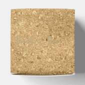 Personalisiert Gold Glitzer Rosa Blumenzehen Geschenkschachtel (Oben)