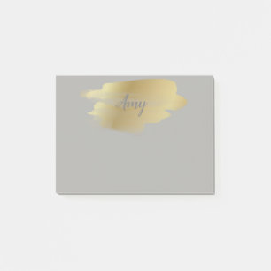 Personalisiert Gold Smudge Post it Notes Post-it Klebezettel