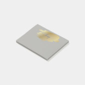 Personalisiert Gold Smudge Post it Notes Post-it Klebezettel (angewinkelt)