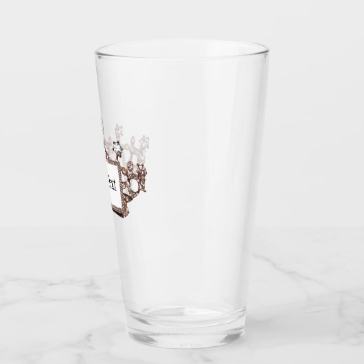 Personalisiert "Gold Tiara" Glas (Links)
