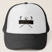 Personalisiert Gold und Black Golf Classic Truckerkappe (Vorderseite)