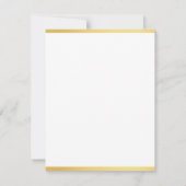 Personalisiert Gold White Hand Script Name Vertika Mitteilungskarte (Rückseite)