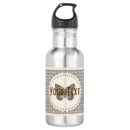 Personalisiert Golden Butterfly Gemusterte Flasche Trinkflasche