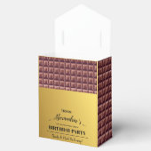 Personalisiert Golden Chocolate Candy Bar Geburtst Geschenkschachtel (Geöffnet)