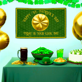 Personalisiert Golden Kleeblatt St. Patrick's Day Banner