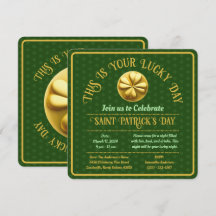 Personalisiert Golden Kleeblatt St. Patrick's Day