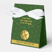 Personalisiert Golden Kleeblatt St. Patrick's Day Geschenkschachtel (Vorderseite)