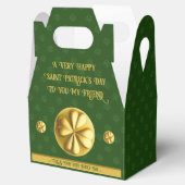 Personalisiert Golden Kleeblatt St. Patrick's Day Geschenkschachtel (Geöffnet)