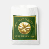Personalisiert Golden Kleeblatt St. Patrick's Day Geschenktütchen (Vorderseite)