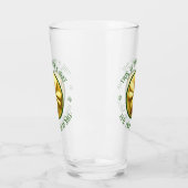 Personalisiert Golden Kleeblatt St. Patrick's Day Glas (Links)