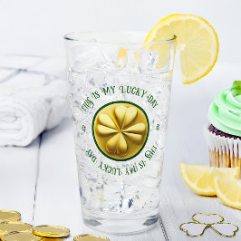 Personalisiert Golden Kleeblatt St. Patrick's Day Glas