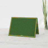 Personalisiert Golden Kleeblatt St. Patrick's Day Karte (Rückseite)