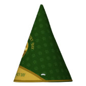 Personalisiert Golden Kleeblatt St. Patrick's Day Partyhütchen (Rechts)